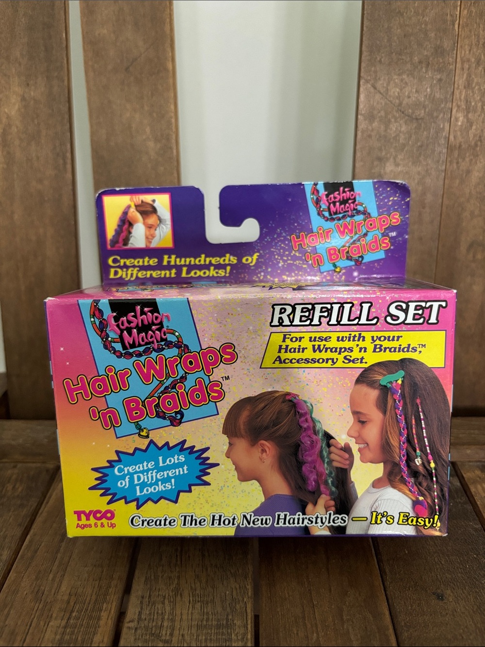 Brand New 1996 Unopened Fashion Magic Hair Wraps 'n Braids Refill Set
